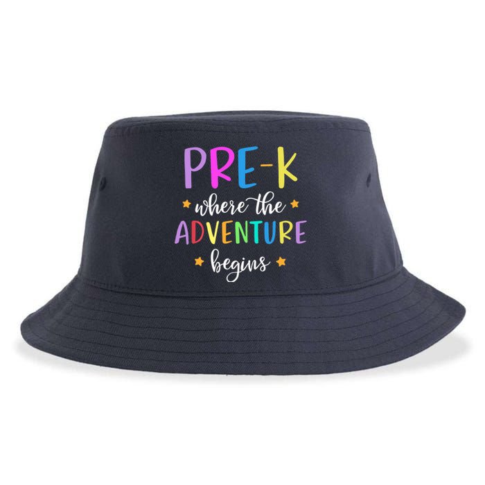 Pre-K Teacher Adventure Begins Teacher Preschool Sustainable Bucket Hat