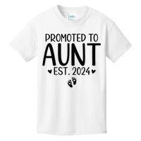 Promoted To Aunt 2024 First Time New Aunt Pregnancy Kids T-Shirt