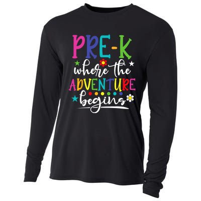 PreK Teacher Adventure Begins First Day Preschool Teachers Cooling Performance Long Sleeve Crew