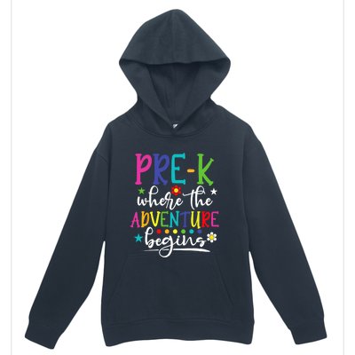 PreK Teacher Adventure Begins First Day Preschool Teachers Urban Pullover Hoodie