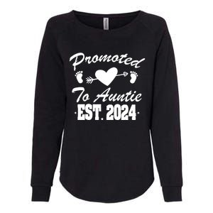 Promoted To Auntie 2024 Soon To Be Auntie Pregnancy Gift Womens California Wash Sweatshirt