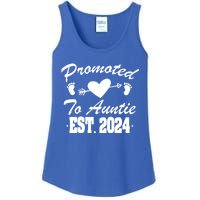 Promoted To Auntie 2024 Soon To Be Auntie Pregnancy Gift Ladies Essential Tank