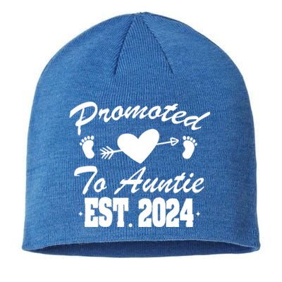 Promoted To Auntie 2024 Soon To Be Auntie Pregnancy Gift Sustainable Beanie