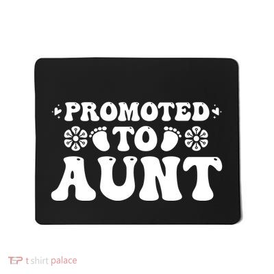 Promoted To Aunt Announcement Graphic Mousepad