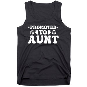 Promoted To Aunt Announcement Graphic Tank Top