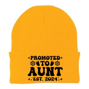 Promoted To Aunt Est. 2024 Knit Cap Winter Beanie