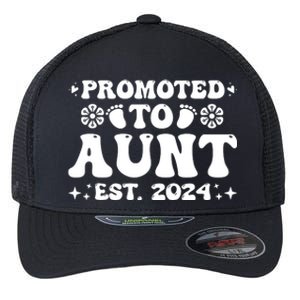 Promoted To Aunt Est. 2024 Flexfit Unipanel Trucker Cap