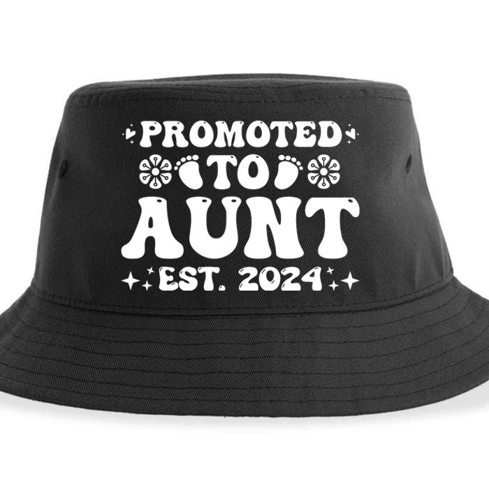 Promoted To Aunt Est. 2024 Sustainable Bucket Hat