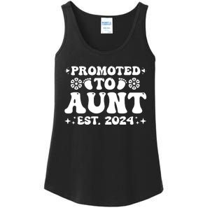 Promoted To Aunt Est. 2024 Ladies Essential Tank