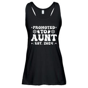 Promoted To Aunt Est. 2024 Ladies Essential Flowy Tank