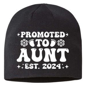 Promoted To Aunt Est. 2024 Sustainable Beanie