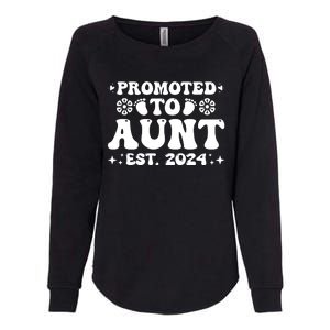 Promoted To Aunt Est. 2024 Womens California Wash Sweatshirt