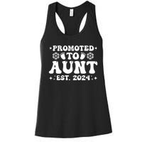 Promoted To Aunt Est. 2024 Women's Racerback Tank