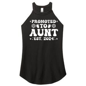 Promoted To Aunt Est. 2024 Women's Perfect Tri Rocker Tank