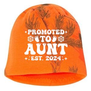 Promoted To Aunt Est. 2024 Kati - Camo Knit Beanie