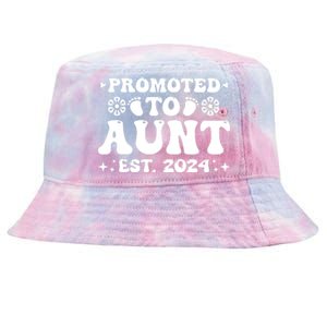 Promoted To Aunt Est. 2024 Tie-Dyed Bucket Hat