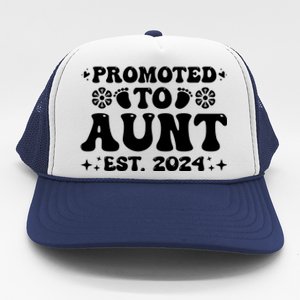 Promoted To Aunt Est. 2024 Trucker Hat