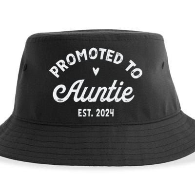 Promoted To Auntie Sustainable Bucket Hat