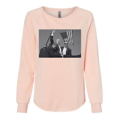 President Trump Assassination Attempt Womens California Wash Sweatshirt