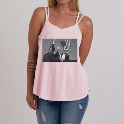 President Trump Assassination Attempt Women's Strappy Tank