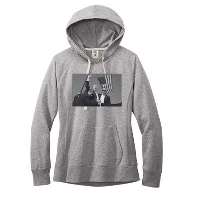 President Trump Assassination Attempt Women's Fleece Hoodie