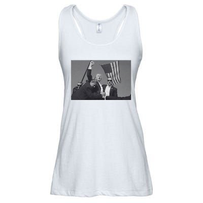 President Trump Assassination Attempt Ladies Essential Flowy Tank