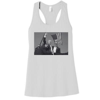 President Trump Assassination Attempt Women's Racerback Tank