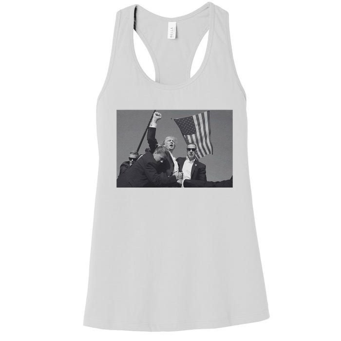 President Trump Assassination Attempt Women's Racerback Tank