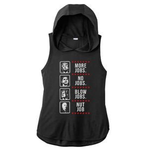 Political Trump Anti Biden Obama Clinton Funny Ladies PosiCharge Tri-Blend Wicking Draft Hoodie Tank