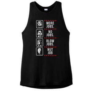 Political Trump Anti Biden Obama Clinton Funny Ladies PosiCharge Tri-Blend Wicking Tank