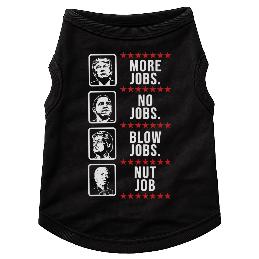 Political Trump Anti Biden Obama Clinton Funny Doggie Tank