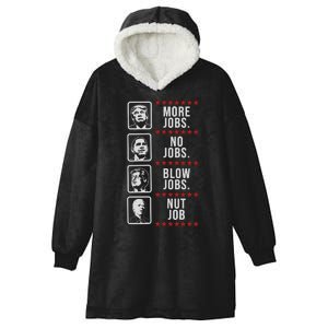 Political Trump Anti Biden Obama Clinton Funny Hooded Wearable Blanket