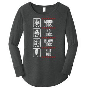 Political Trump Anti Biden Obama Clinton Funny Women's Perfect Tri Tunic Long Sleeve Shirt