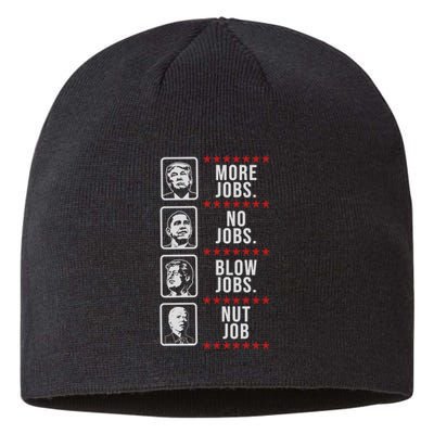 Political Trump Anti Biden Obama Clinton Funny Sustainable Beanie