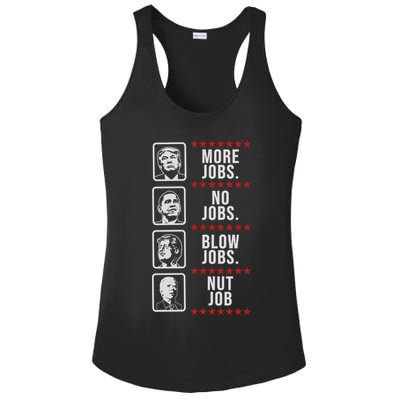 Political Trump Anti Biden Obama Clinton Funny Ladies PosiCharge Competitor Racerback Tank