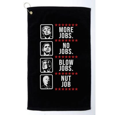 Political Trump Anti Biden Obama Clinton Funny Golf Towel
