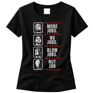 Political Trump Anti Biden Obama Clinton Funny Women's T-Shirt