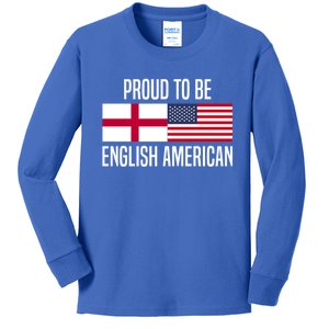 Proud To Be English American Meaningful Gift Kids Long Sleeve Shirt