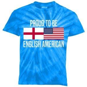 Proud To Be English American Meaningful Gift Kids Tie-Dye T-Shirt