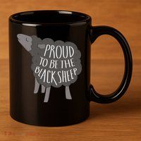 Proud To Be The Black Sheep 11oz C Handle Ceramic Mug