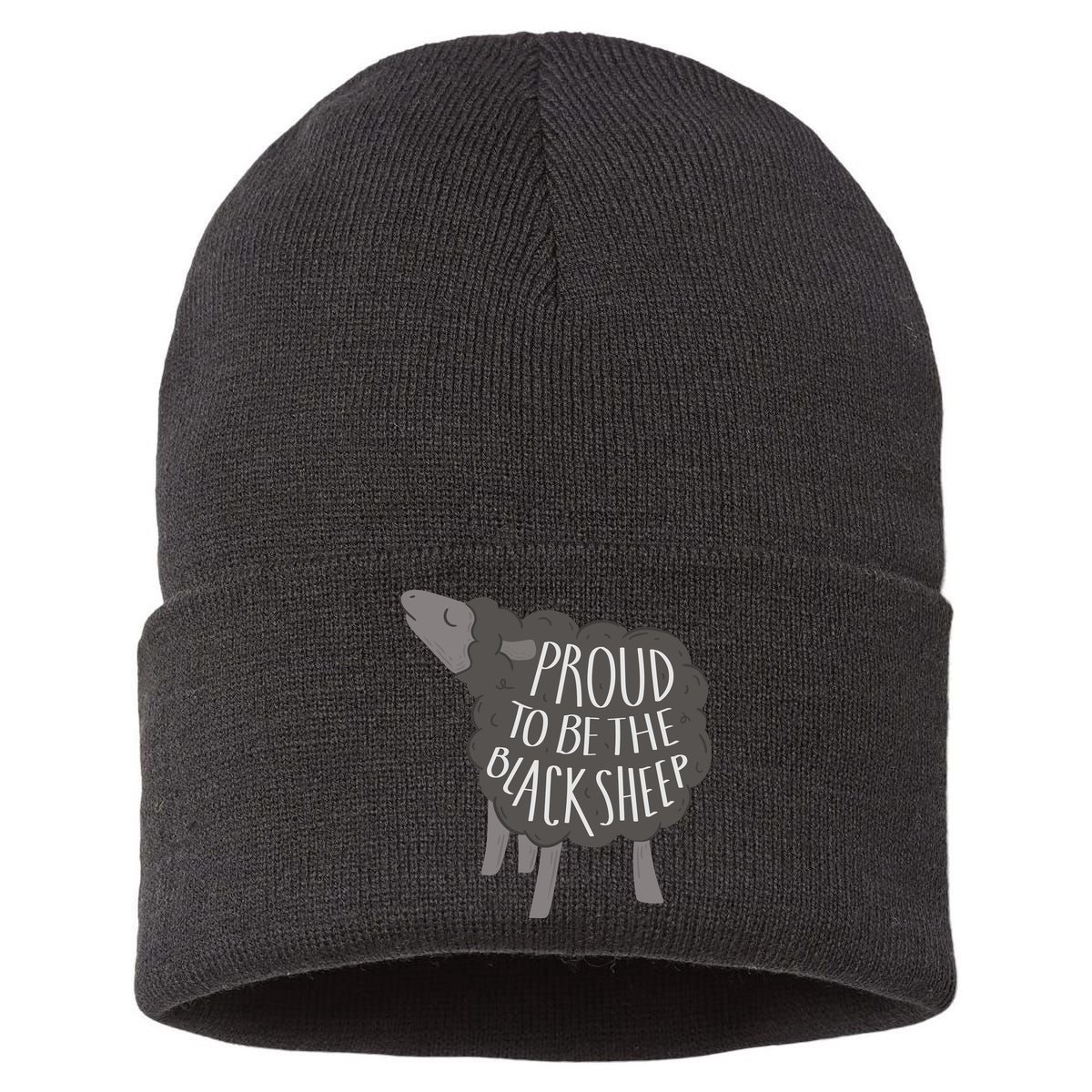 Proud To Be The Black Sheep Sustainable Knit Beanie
