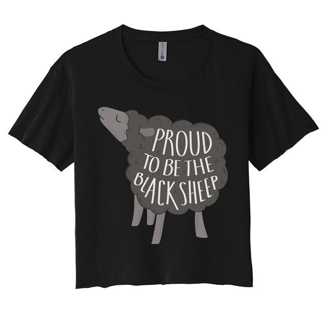 Proud To Be The Black Sheep Crop Top