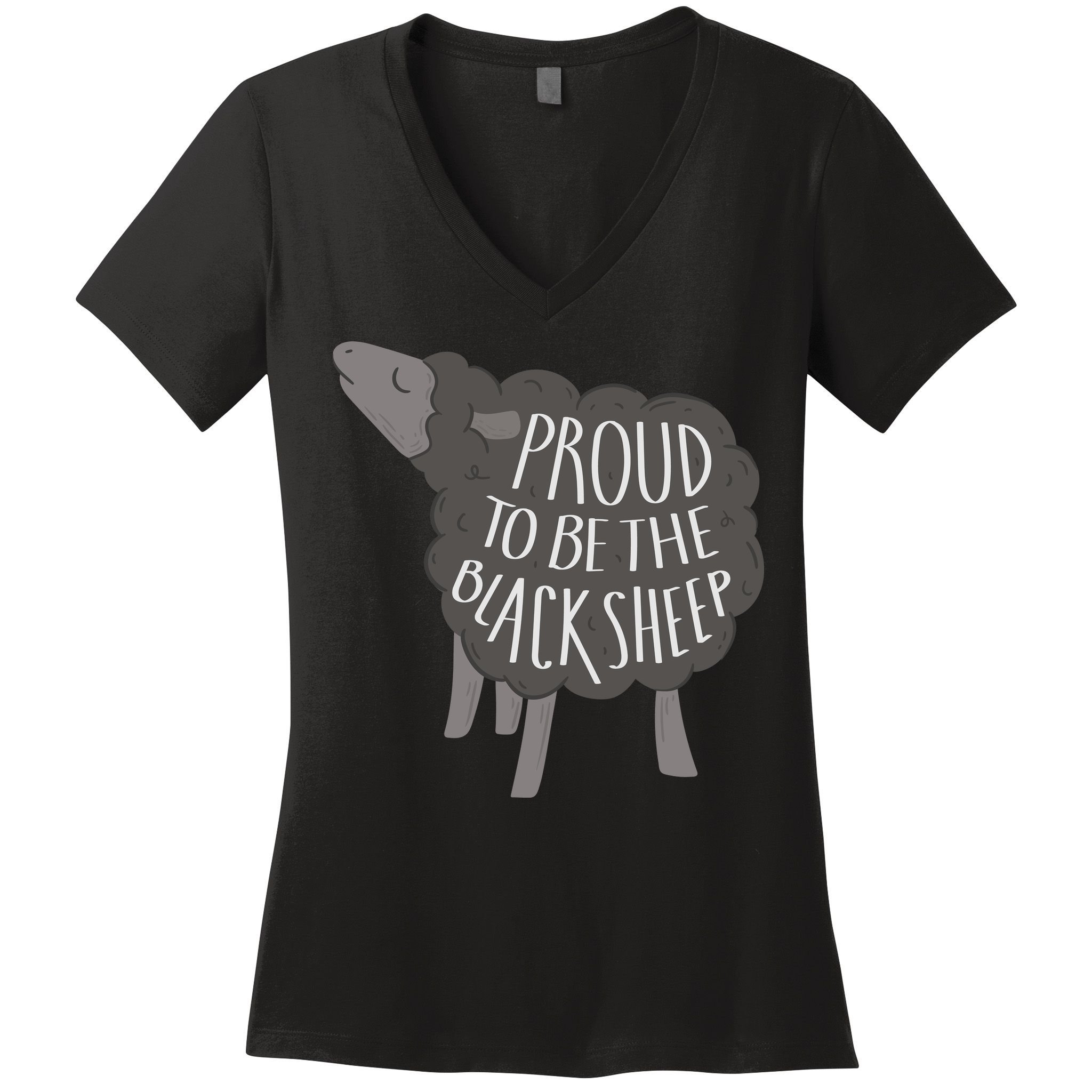 Proud To Be The Black Sheep Women's V-Neck T-Shirt