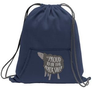 Proud To Be The Black Sheep Sweatshirt Cinch Pack Bag