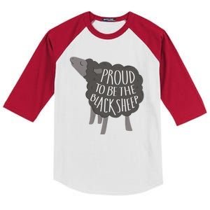 Proud To Be The Black Sheep Kids Colorblock Raglan Jersey