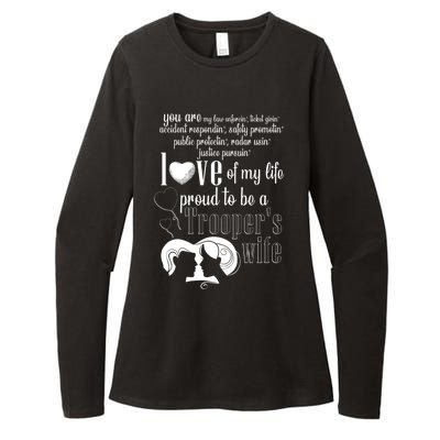 Proud To Be A Troopers Wife Love Of My Life Great Gift Womens CVC Long Sleeve Shirt