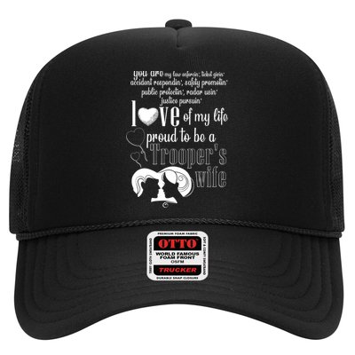 Proud To Be A Troopers Wife Love Of My Life Great Gift Trucker Hat