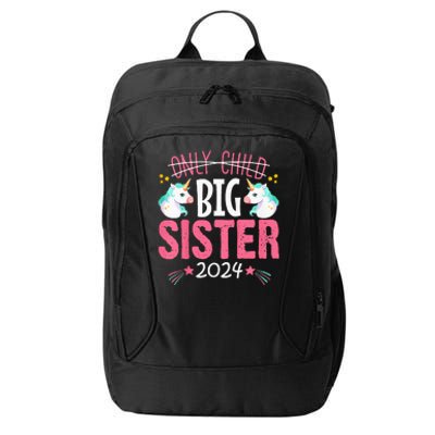 Promoted to Big sister est 2024 Unicorn City Backpack