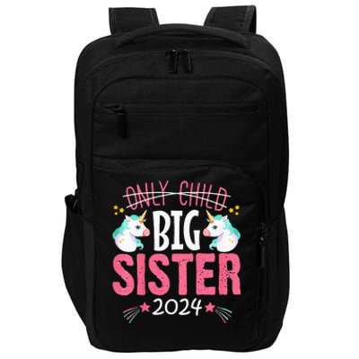 Promoted to Big sister est 2024 Unicorn Impact Tech Backpack