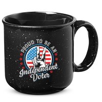 Proud To Be An Independent Voter Think For Myself 15oz Campfire Ceramic Mug